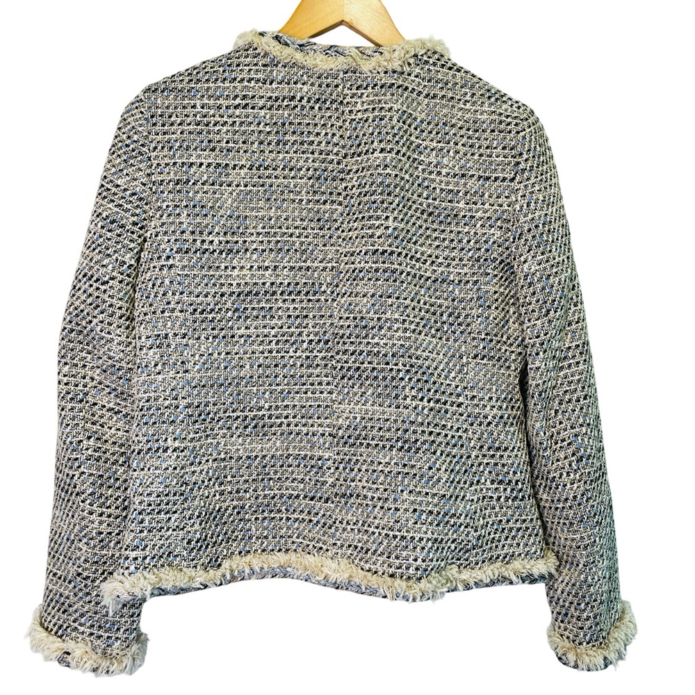 J. Crew Braided trim jacket in speckled tweed, Size US 6 NWOT - Picture 7 of 16